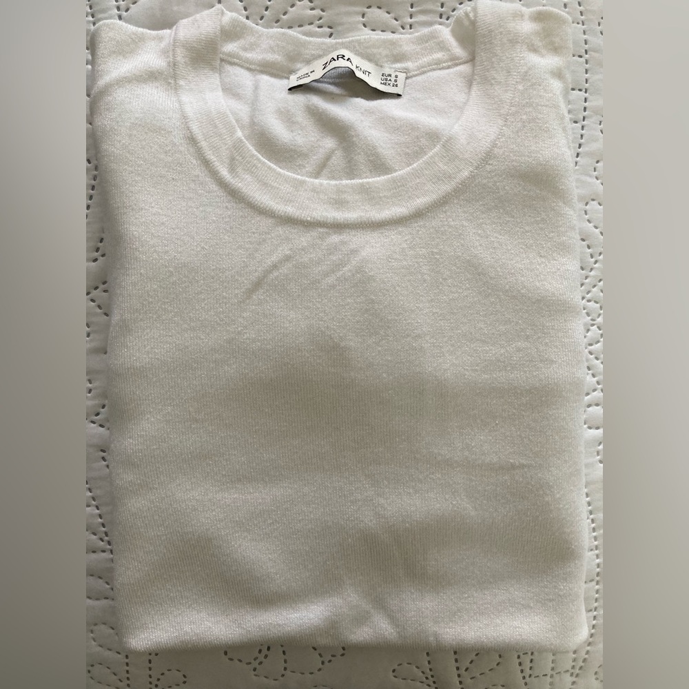 Zara, round-neck, knit - top, sweater